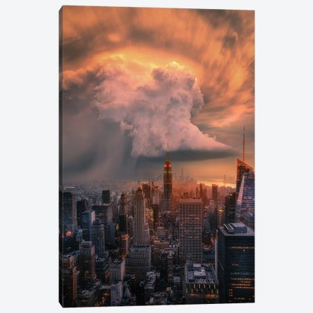 NYC Supercell Canvas Print #BSV38} by Brent Shavnore Canvas Print