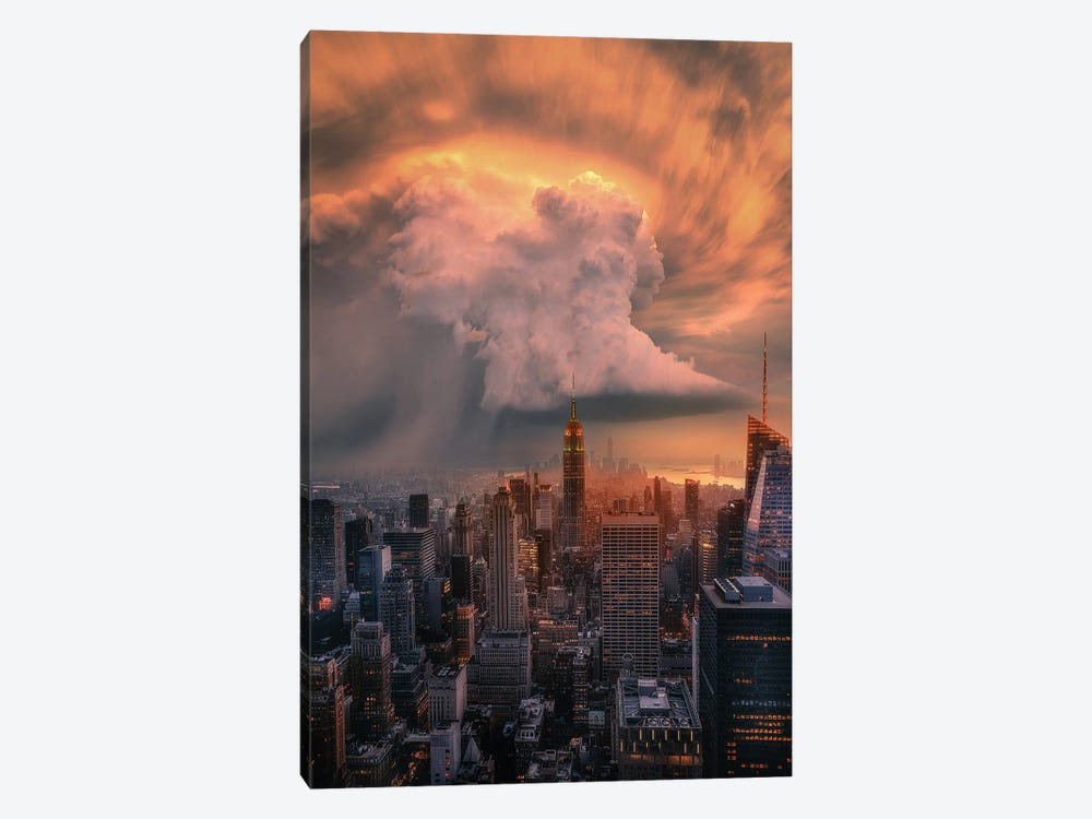 NYC Supercell 1-piece Canvas Wall Art