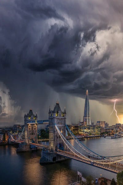 Brent Shavnore: London Downpour by Brent Shavnore