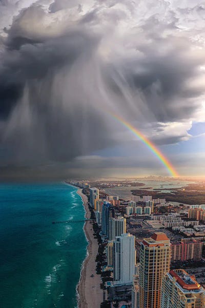 Miami: Rainbow Over Miami by Brent Shavnore
