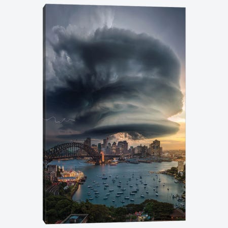 Sydney Supercell Canvas Print #BSV52} by Brent Shavnore Canvas Art Print