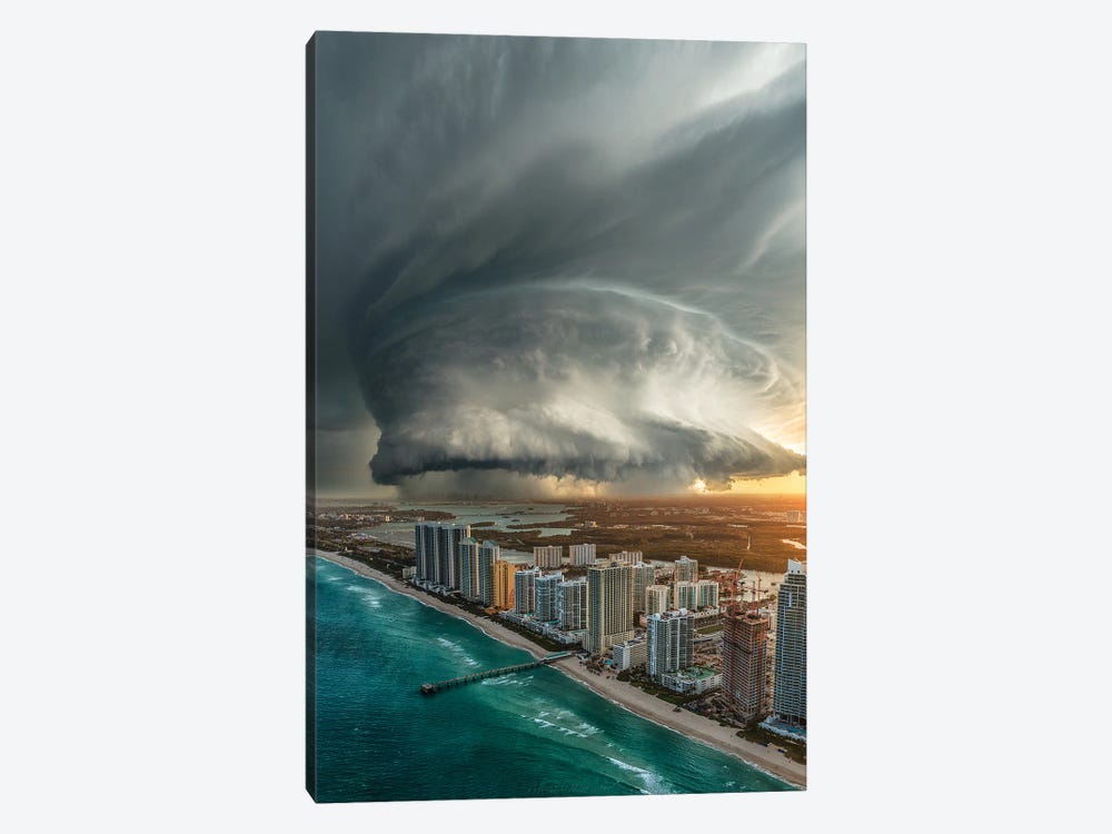Miami Beach Doom by Brent Shavnore 1-piece Canvas Print