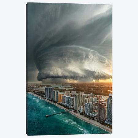 Miami Beach Doom Canvas Print #BSV53} by Brent Shavnore Canvas Art Print