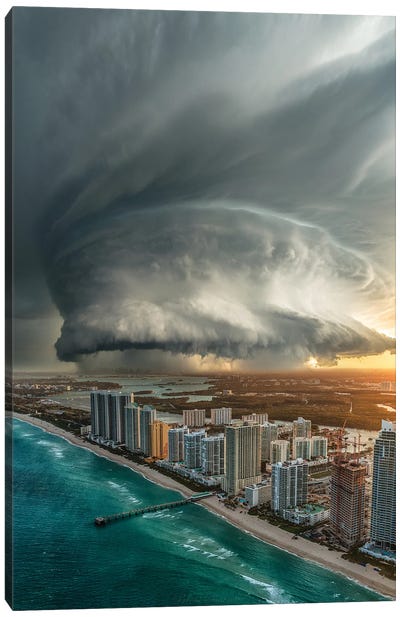 Miami Beach Doom Canvas Art Print - Brent Shavnore