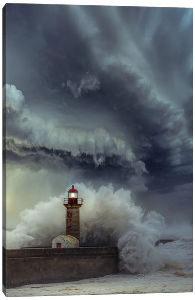 Lighthouse Chaos Canvas Art Print - Brent Shavnore