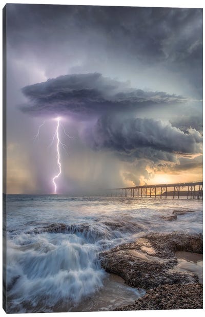 Power Of Catherine Hill Bay Canvas Art Print - Brent Shavnore