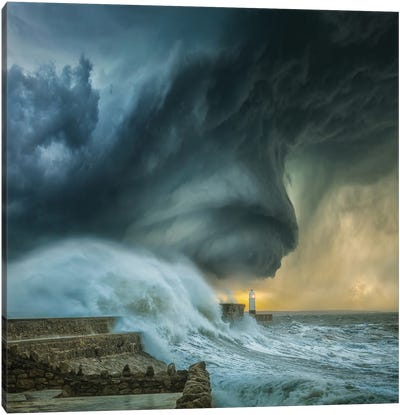 Lighthouse Swirl Canvas Art Print - Brent Shavnore