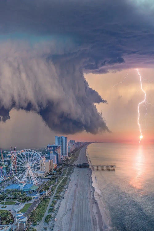 Myrtle Beach Shelf Cloud by Brent Shavnore wall art