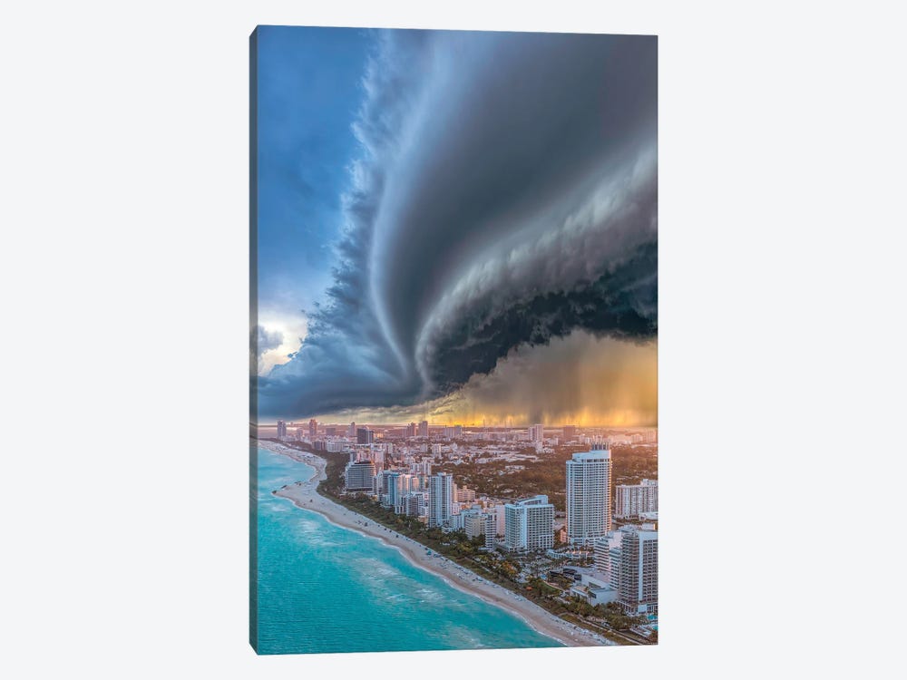 Miami Shelf Shelf Cloud 2.0 by Brent Shavnore 1-piece Canvas Art Print