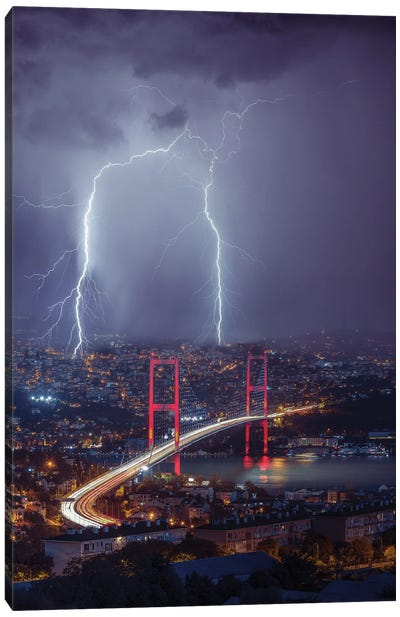 Istanbul Sparks Canvas Art Print - Istanbul Art