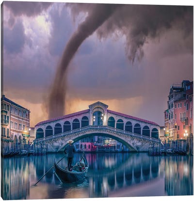 Italy Twist Canvas Art Print - Virtual Escapism