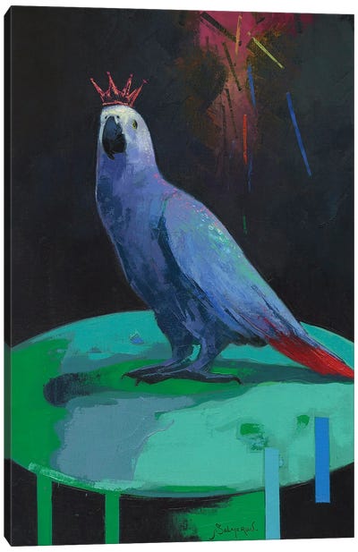 Conceptual XII Canvas Art Print - Parrot Art