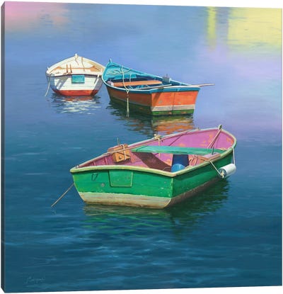 Nº XII Canvas Art Print - Rowboat Art