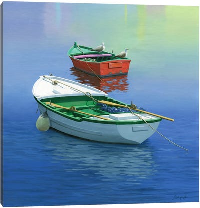 Nº XIII Canvas Art Print - Rowboat Art