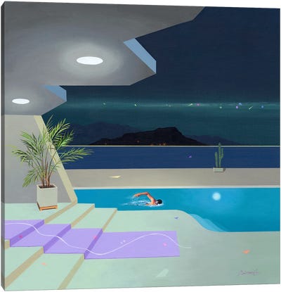 Relax V Canvas Art Print - Swimming Pool Art