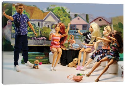 Barbie Dab Canvas Art Print - Toys