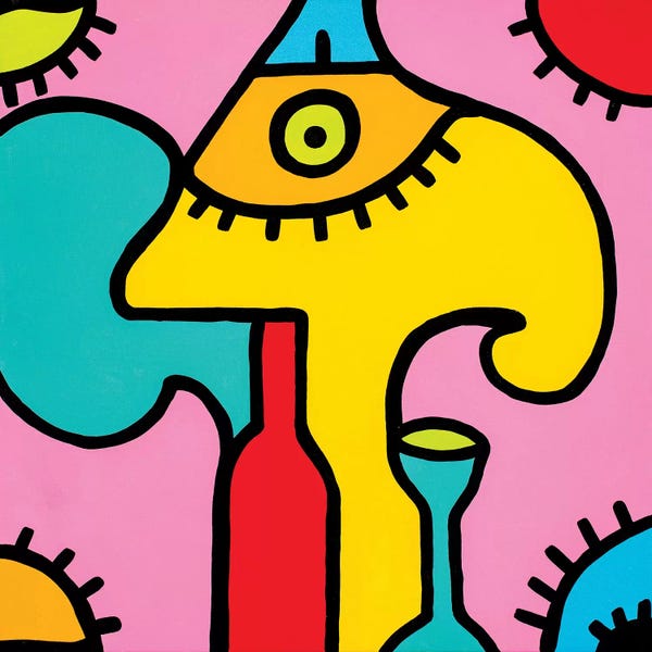 Wine: Sniffing the Cork by Billy The Artist