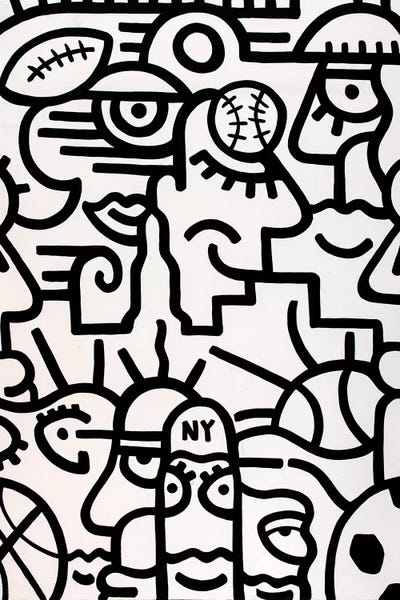 Minimalist Paintings: Sporty by Billy The Artist