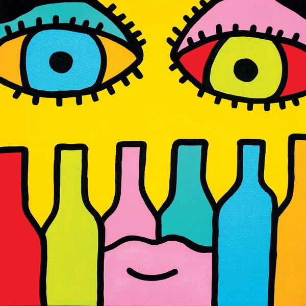 Wine: Wine Time by Billy The Artist