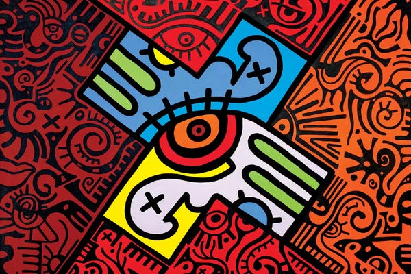 Neo-expressionism: X Marks the Spot by Billy The Artist