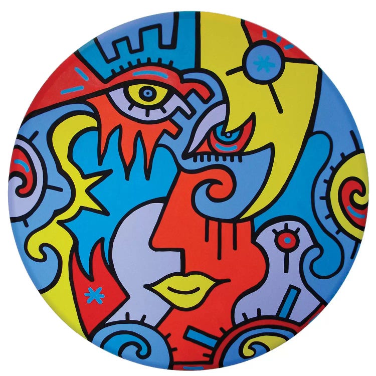 Circle Of Love by Billy The Artist wall art