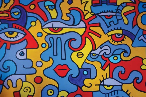 Cubist Visage: East Village by Billy The Artist