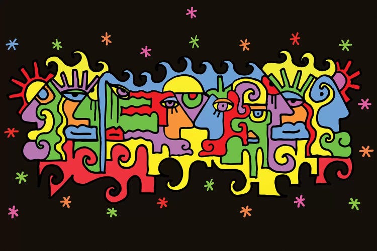 Floating by Billy The Artist wall art