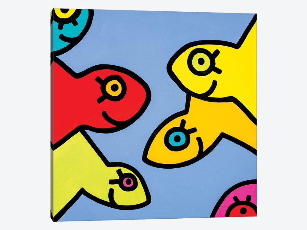 Little Fish I by Billy The Artist 1-piece Canvas Art
