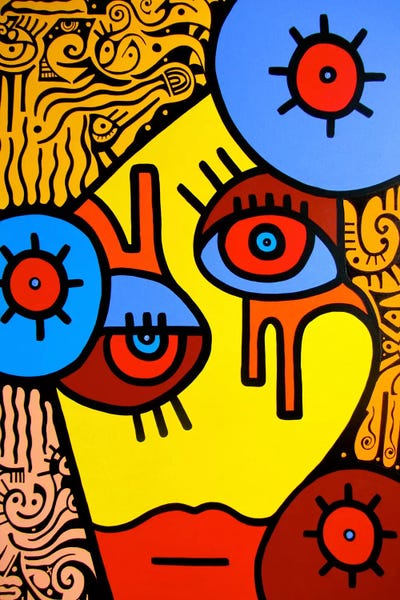 Rosi by Billy The Artist framed canvas print