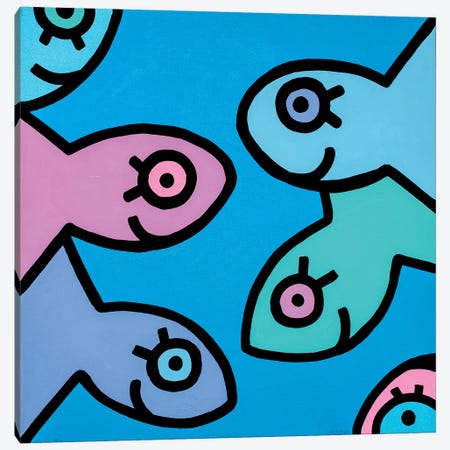 Little Fish II Canvas Print #BTA5} by Billy The Artist Canvas Art