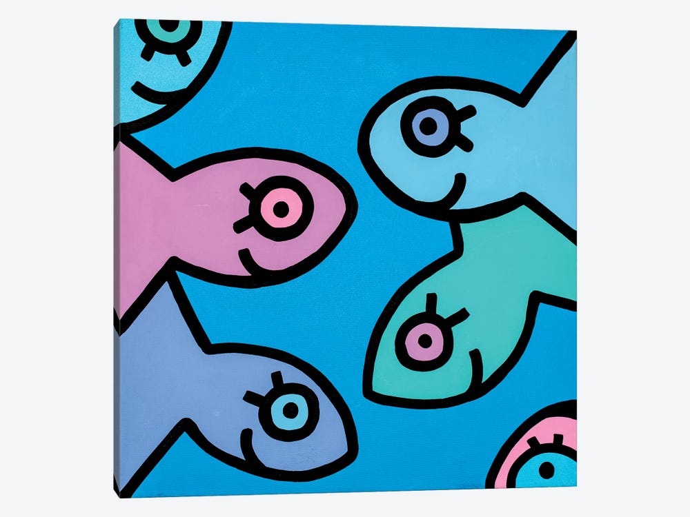 Little Fish II by Billy The Artist 1-piece Canvas Print