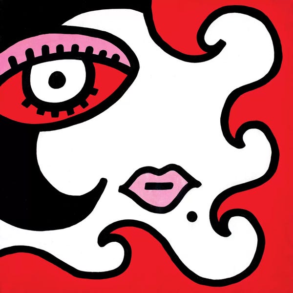 Cubist Visage: Mystery Girl II by Billy The Artist