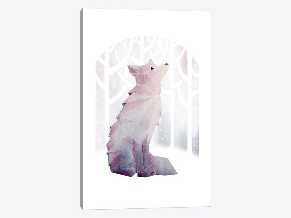 Fox In The Snow by Michelle Li Bothe 1-piece Canvas Art