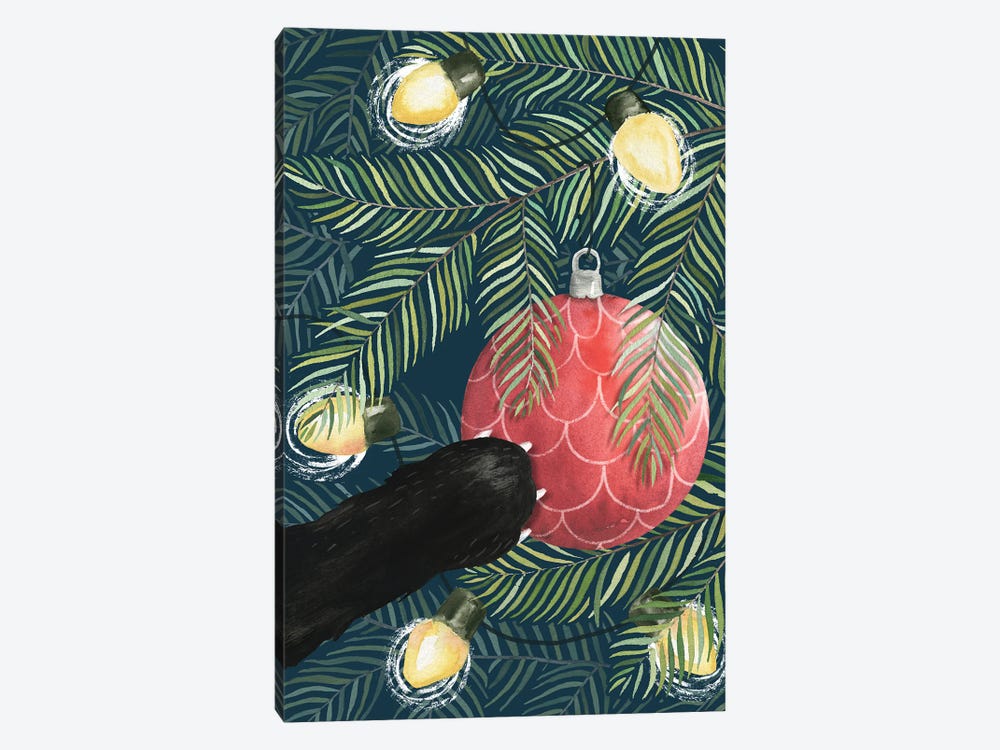 Here Comes Santa Claws by Michelle Li Bothe 1-piece Canvas Art Print