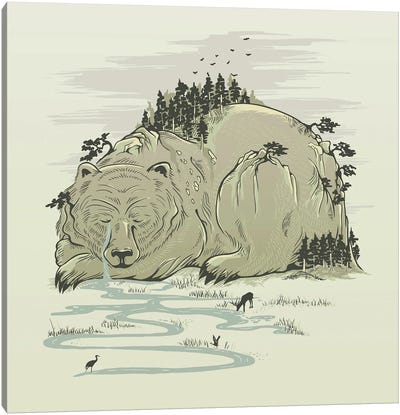 Hibernature Canvas Art Print - Environmental Conservation Art