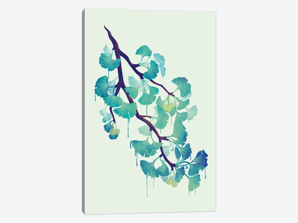 O Ginkgo (In Green) by Michelle Li Bothe 1-piece Canvas Print