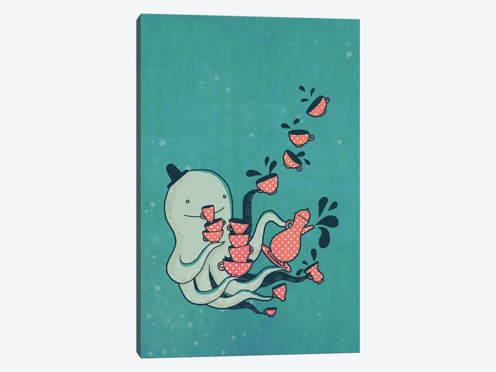 Tea And Tentacles by Michelle Li Bothe 1-piece Canvas Wall Art