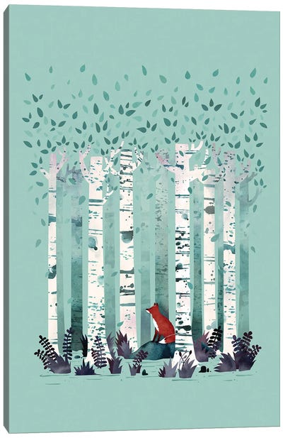 The Birches Canvas Art Print - Birch Tree Art
