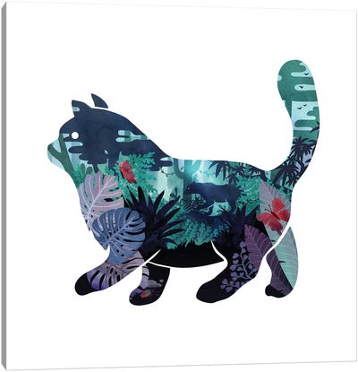 Wild Canvas Art Print - Panther Art
