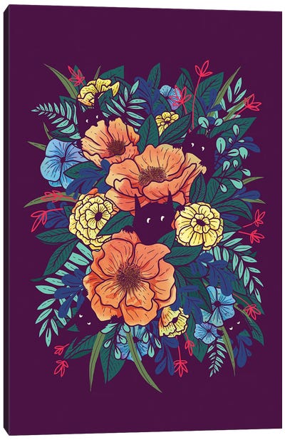 Wild Flowers Canvas Art Print - Monster Art