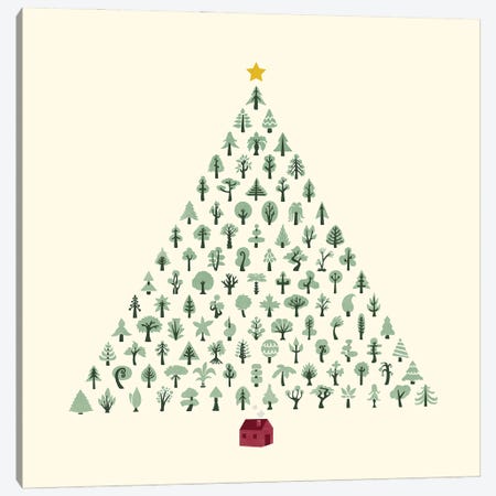 Christmas Treeangle Canvas Print #BTE8} by Michelle Li Bothe Canvas Print