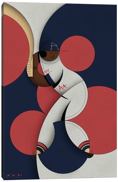 Hank Canvas Art Print - Baseball
