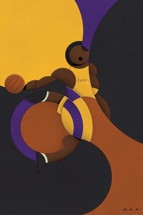Kobe by John Battalgazi wall art
