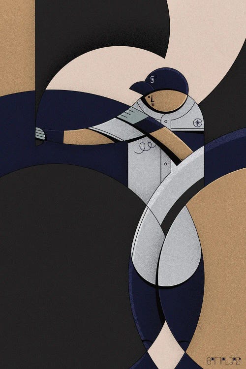 Ichiro by John Battalgazi wall art