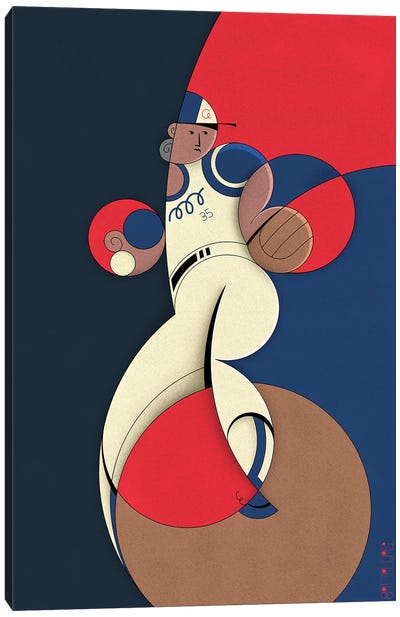 Knucksie Canvas Art Print - Baseball Art