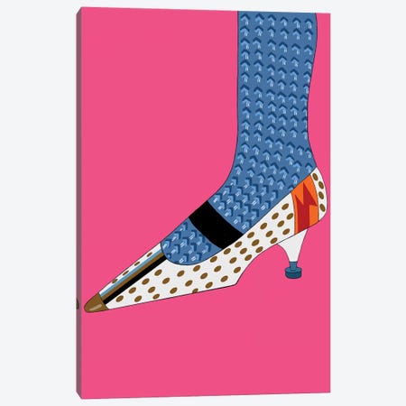 Prada Shoe And Sock Canvas Print #BTM13} by Jackie Besteman Canvas Print
