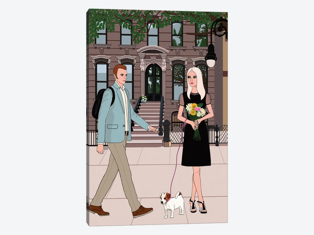 Brooklyn Romance by Jackie Besteman 1-piece Canvas Print
