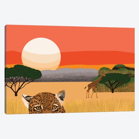 African Landscape Canvas Print #BTM48} by Jackie Besteman Canvas Art