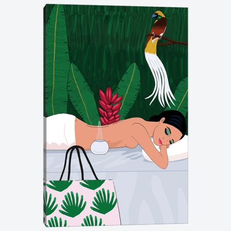 Tropical Spa Canvas Print #BTM50} by Jackie Besteman Canvas Art Print