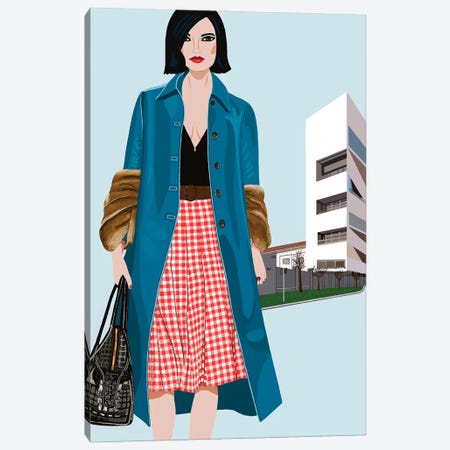 Fashion Woman Canvas Print #BTM57} by Jackie Besteman Canvas Artwork